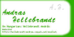 andras hellebrandt business card