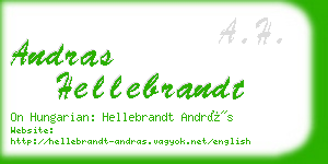 andras hellebrandt business card